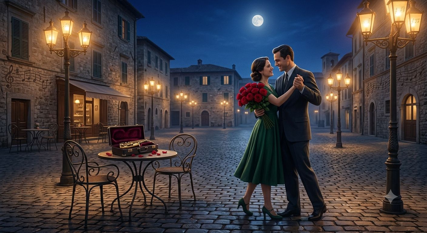 Café by the Square  💃 🍷 🌹 artwork