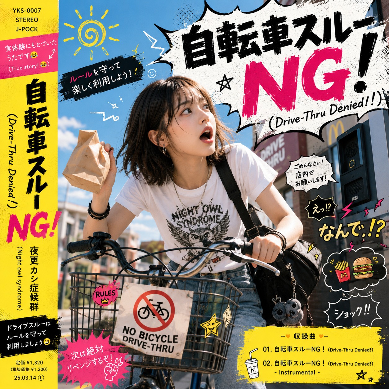 自転車スルーNG！ (Drive-Thru Denied !) artwork