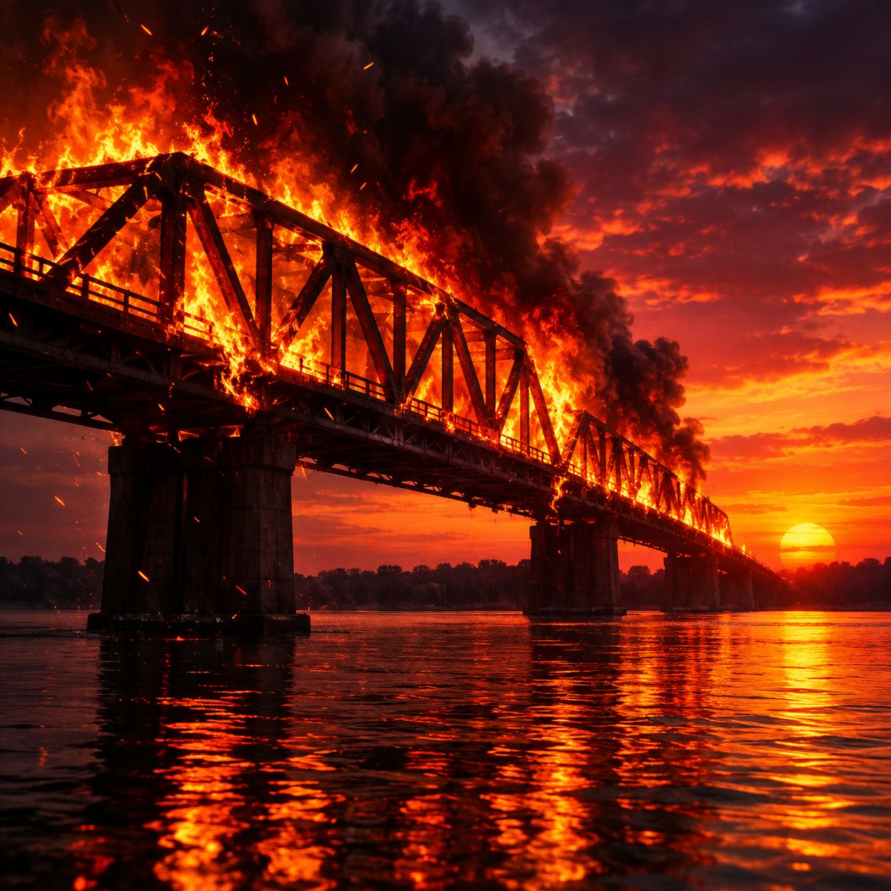 Fire On The Bridge artwork