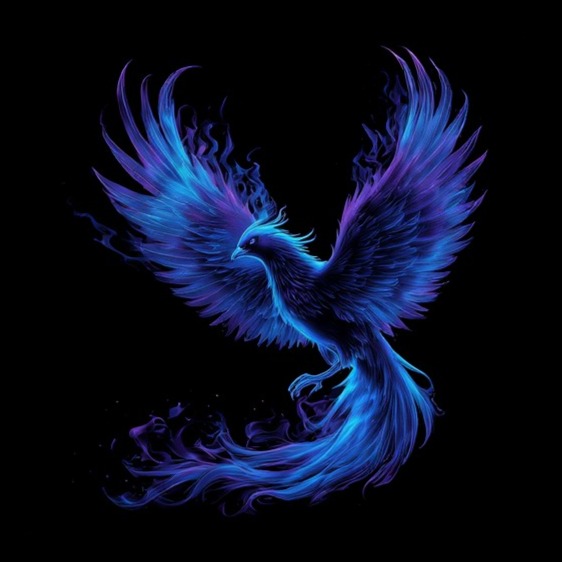 She rises from the ashes artwork