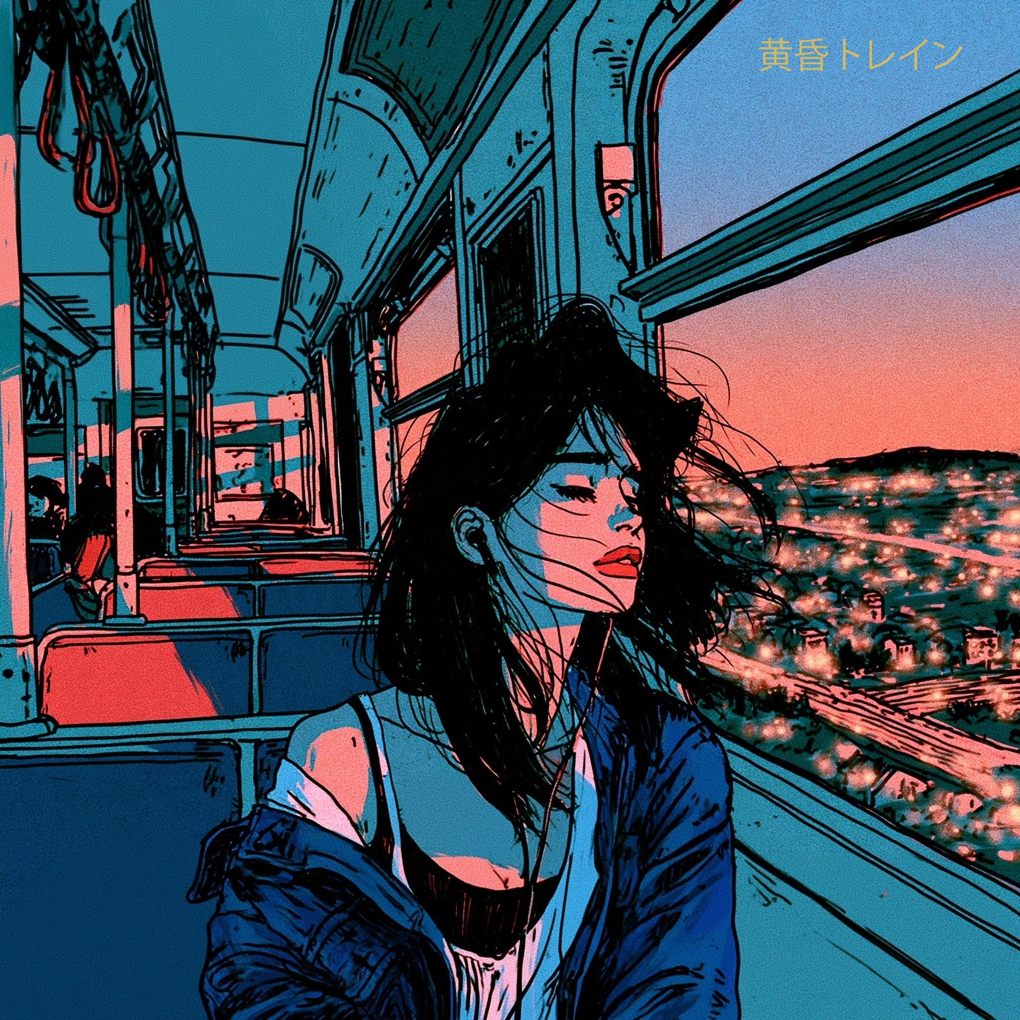 黄昏トレイン / Train to Somewhere artwork
