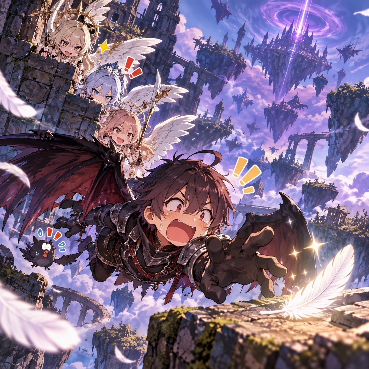 羽根を求めて、混沌の空へ artwork
