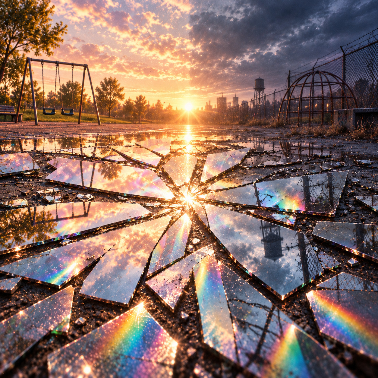 Broken symmetry artwork