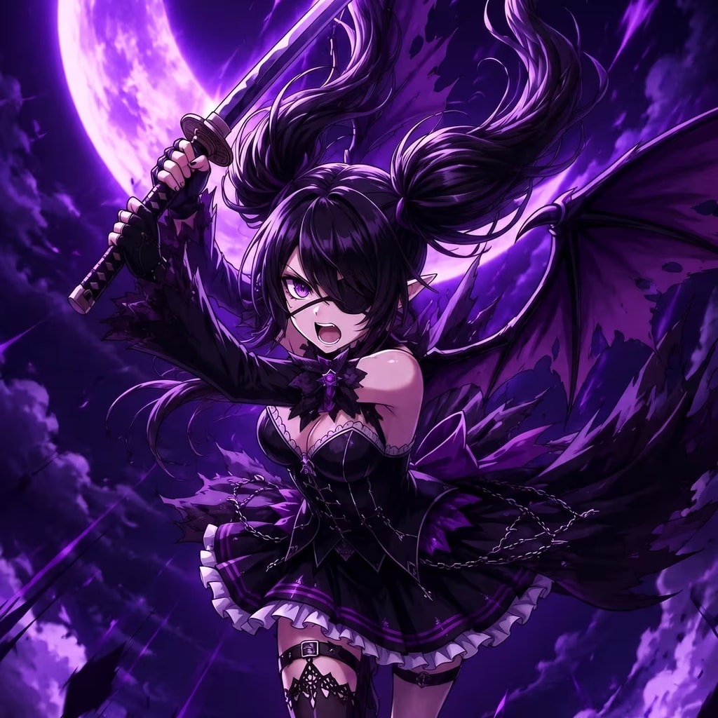 闇夜に羽ばたく/Soaring Through the Night artwork