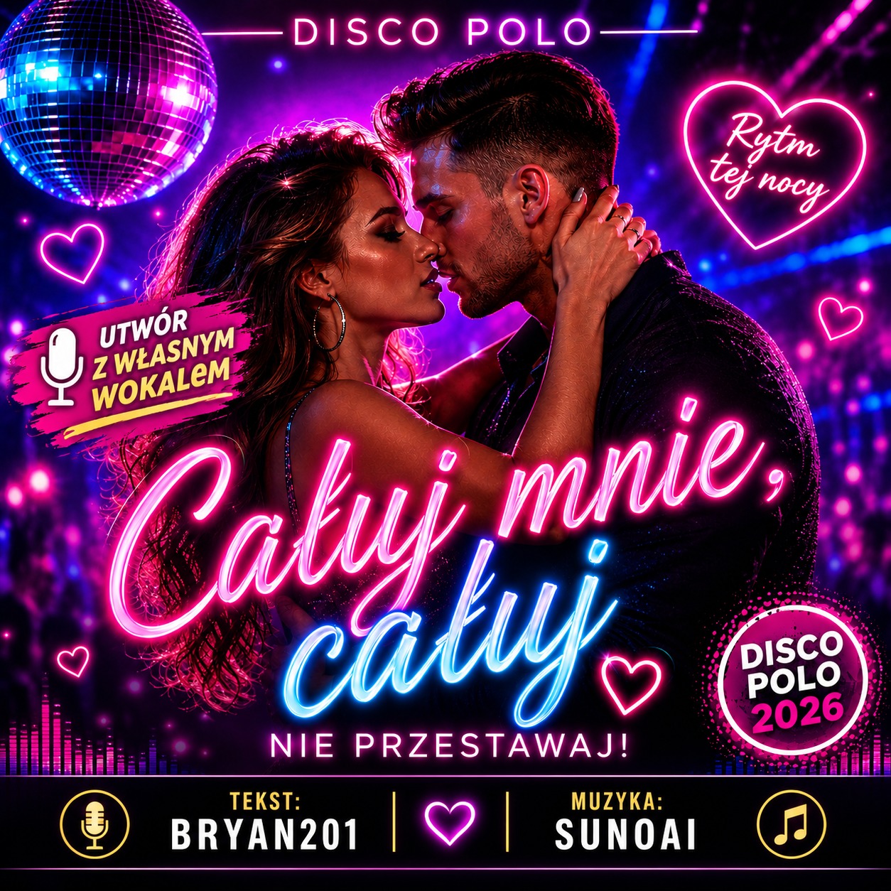Całuj mnie, całuj (Disco Polo) (własny wokal) artwork
