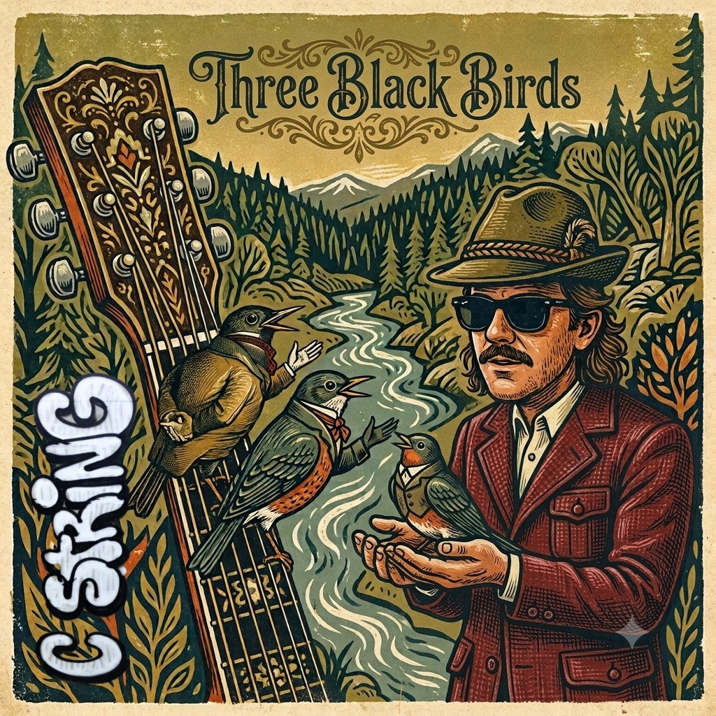 Three Black Birds artwork