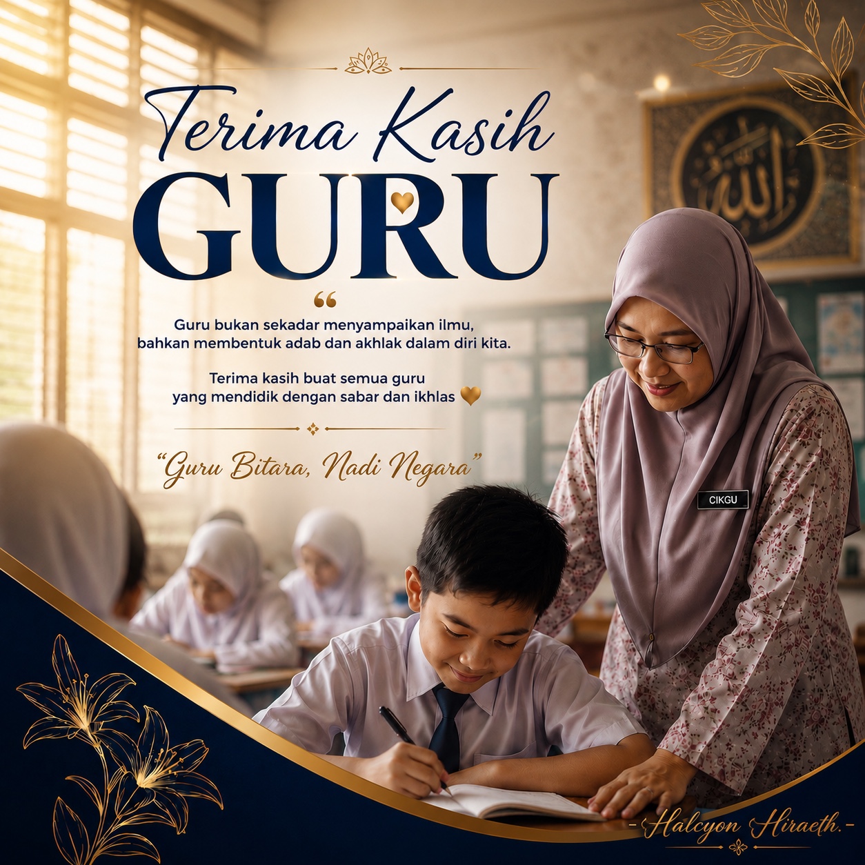 Selamat Hari Guru Kid artwork