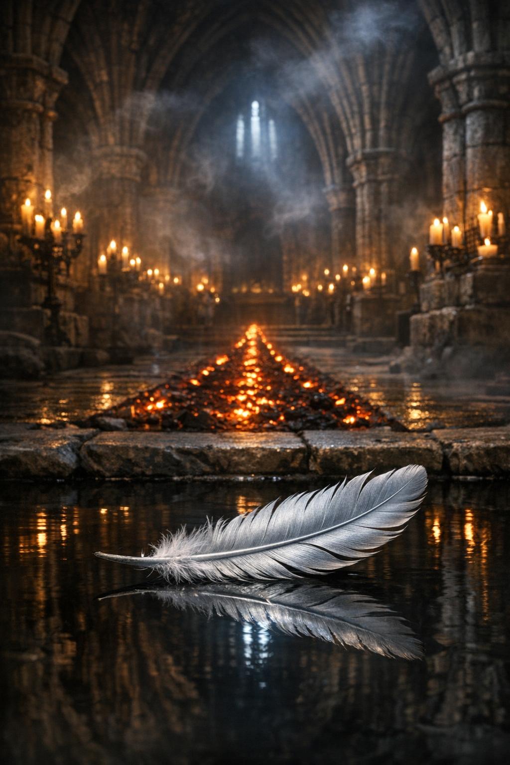 Image for THE DARK-LUMINOUS LITURGY OF FIRE, WATER, AND THE WEIGHING OF HEARTS