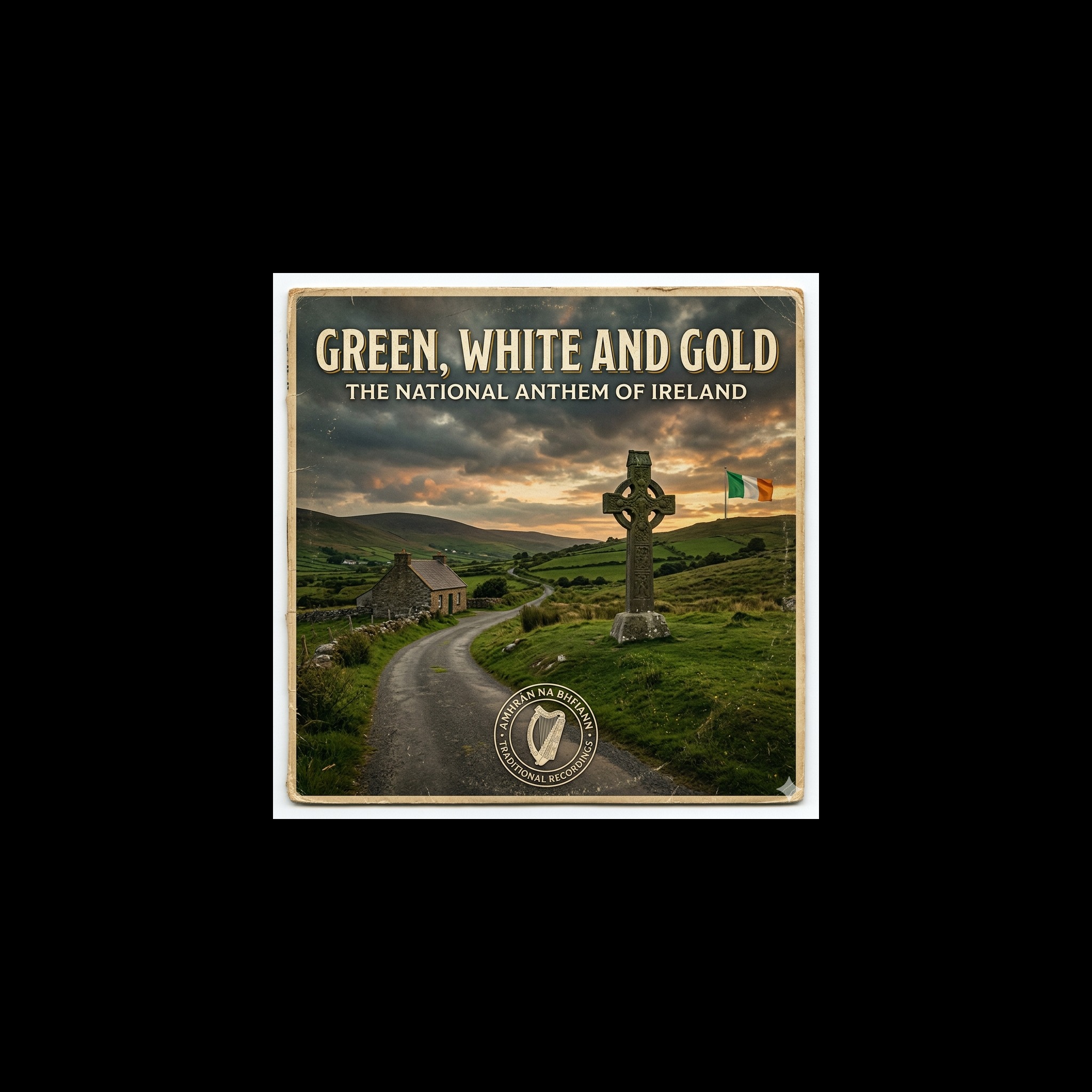 Green, White, and Gold artwork