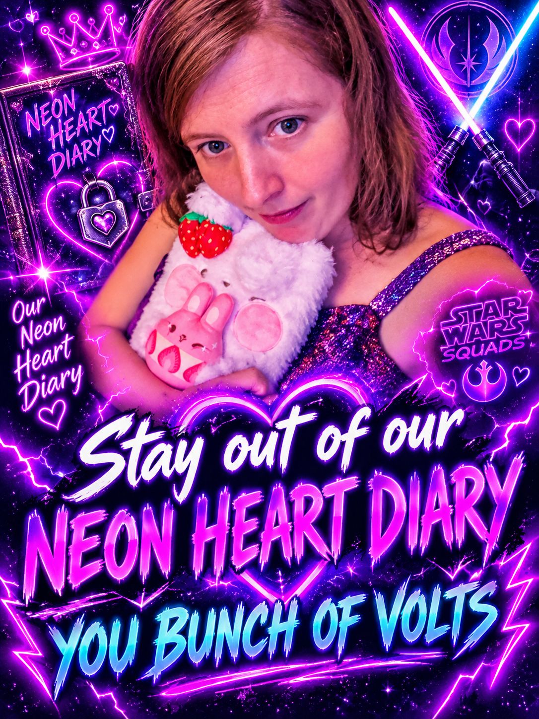 Stay out of our Neon Heart Diary💜😂🤣😂🤣😂🔐🔒🗝️ artwork