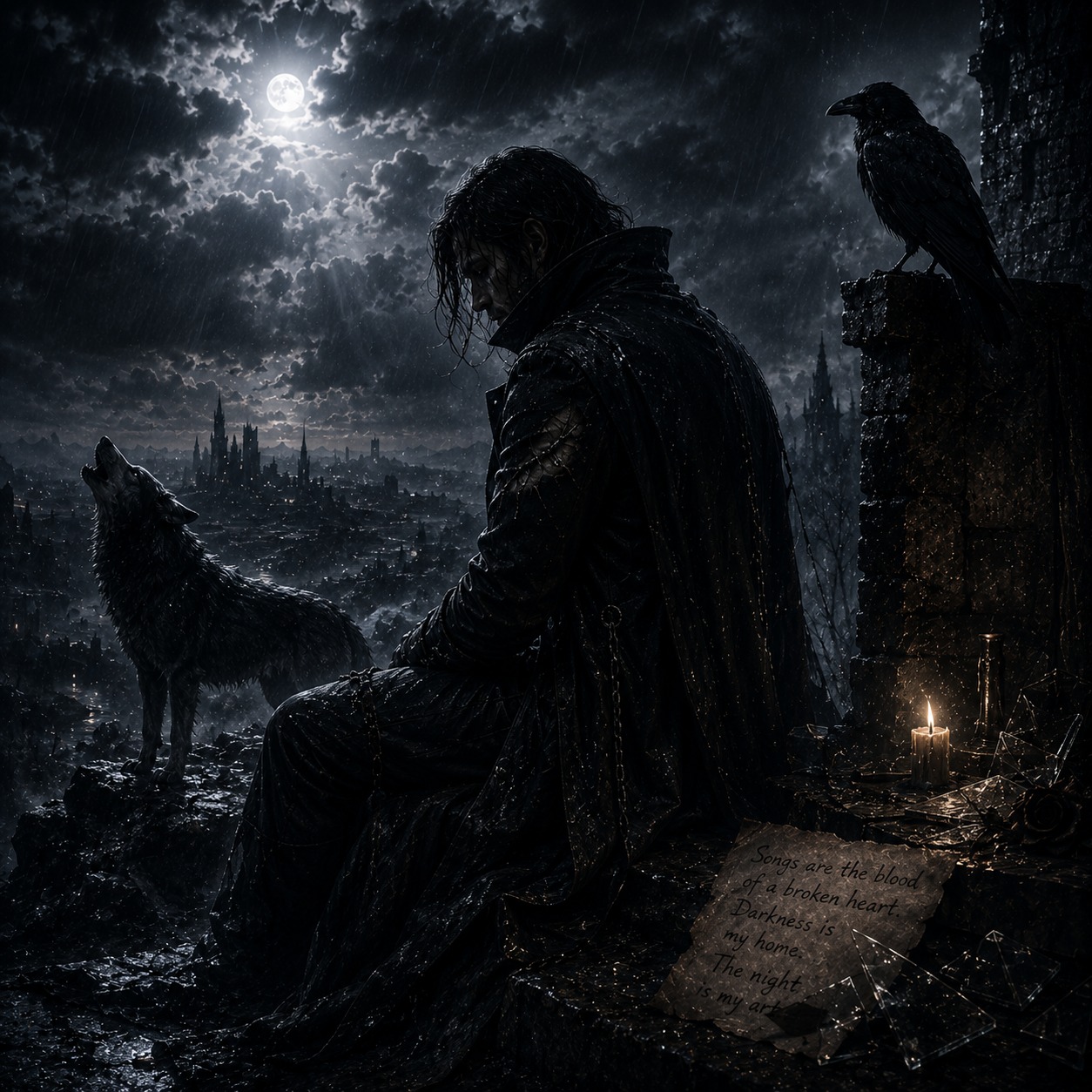 The Man Behind the Night artwork