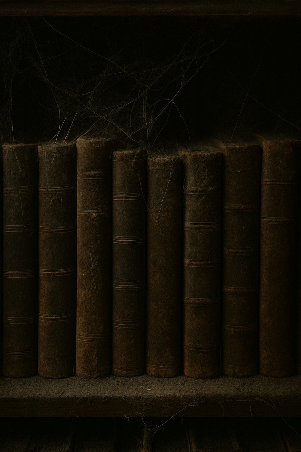 Mourning Cursive - Dust Collecting On A Collection Of Signed First Editions artwork