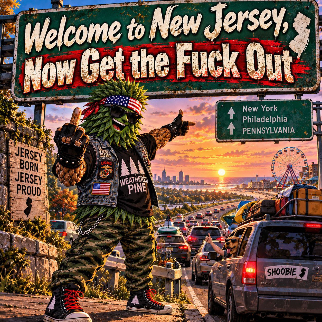 Welcome to New Jersey, Now Get the Fuck Out artwork