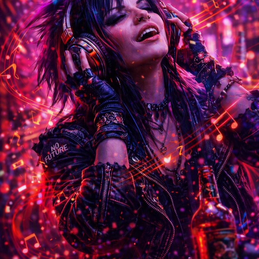 Glamour and Chaos - Punk Girl Blue.................. artwork