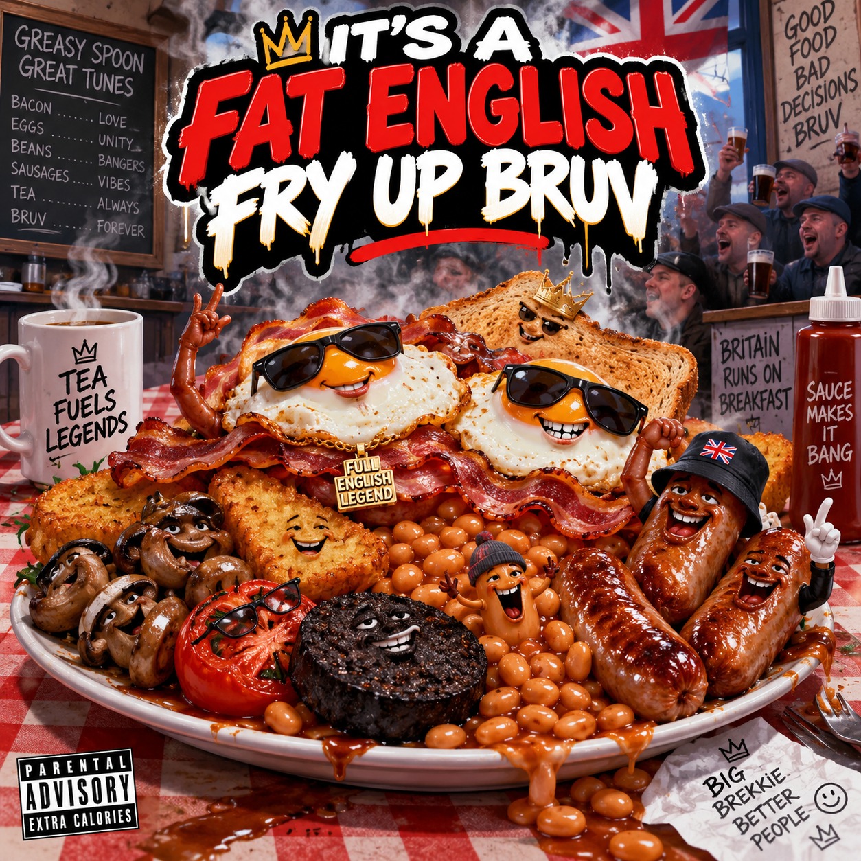 fat english fry up brev artwork