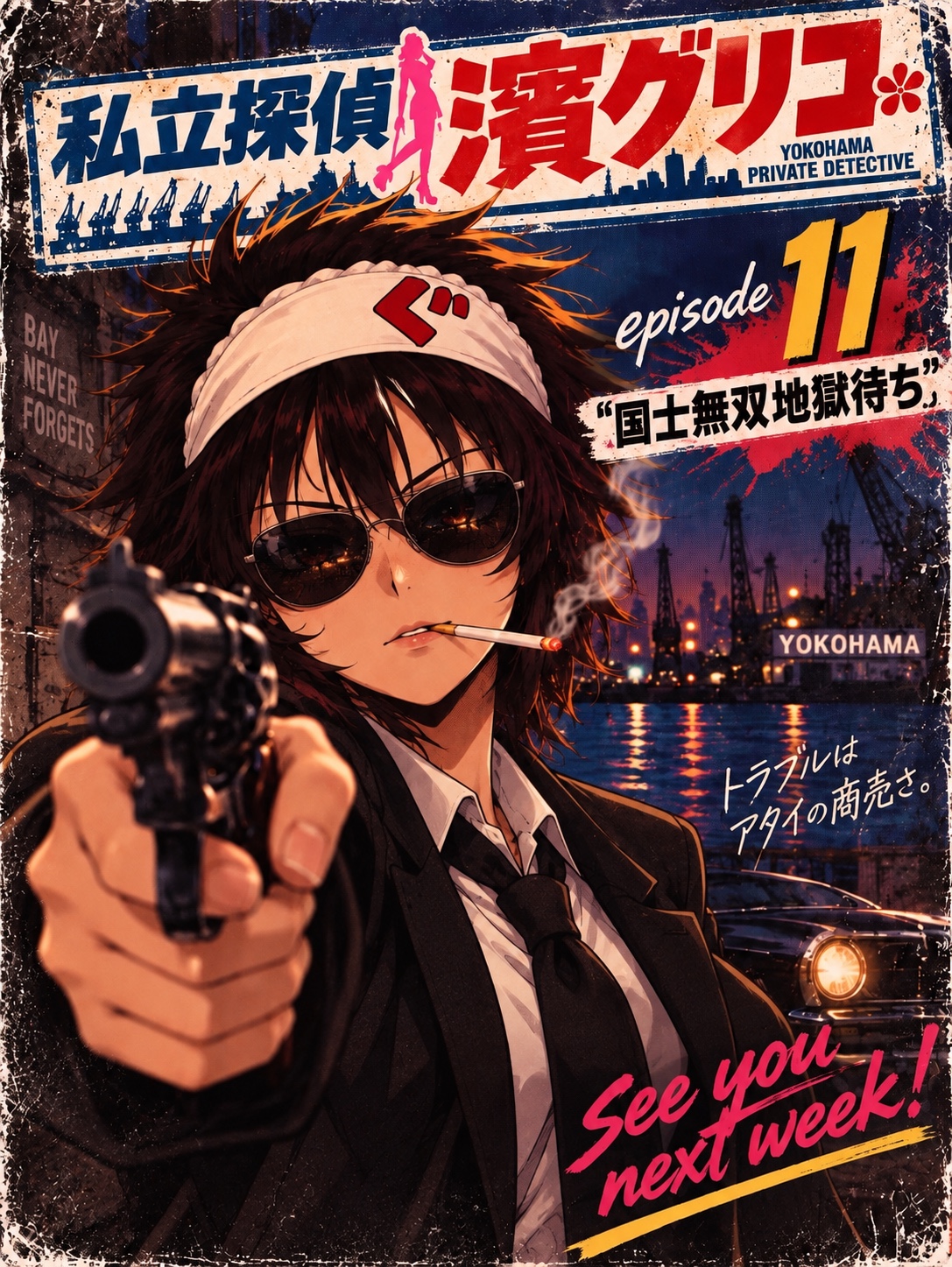 私立探偵 濱グリコ「次回（11話）予告」国士無双地獄待ち artwork
