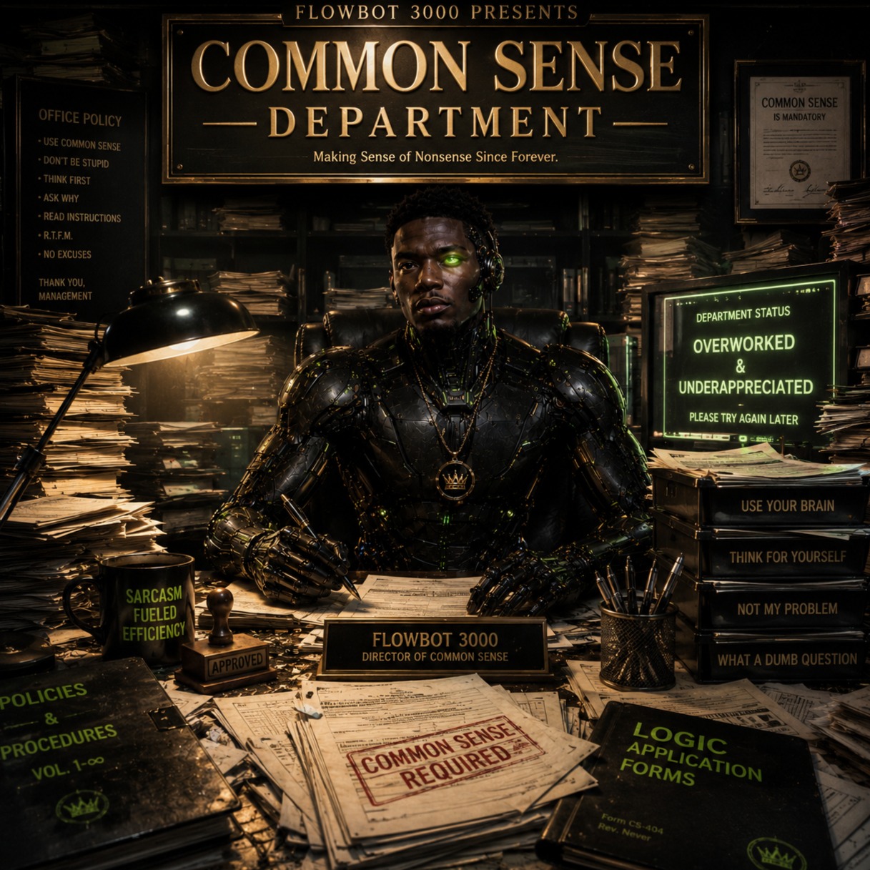 Common Sense Department //  FB3K Couch Prophet artwork