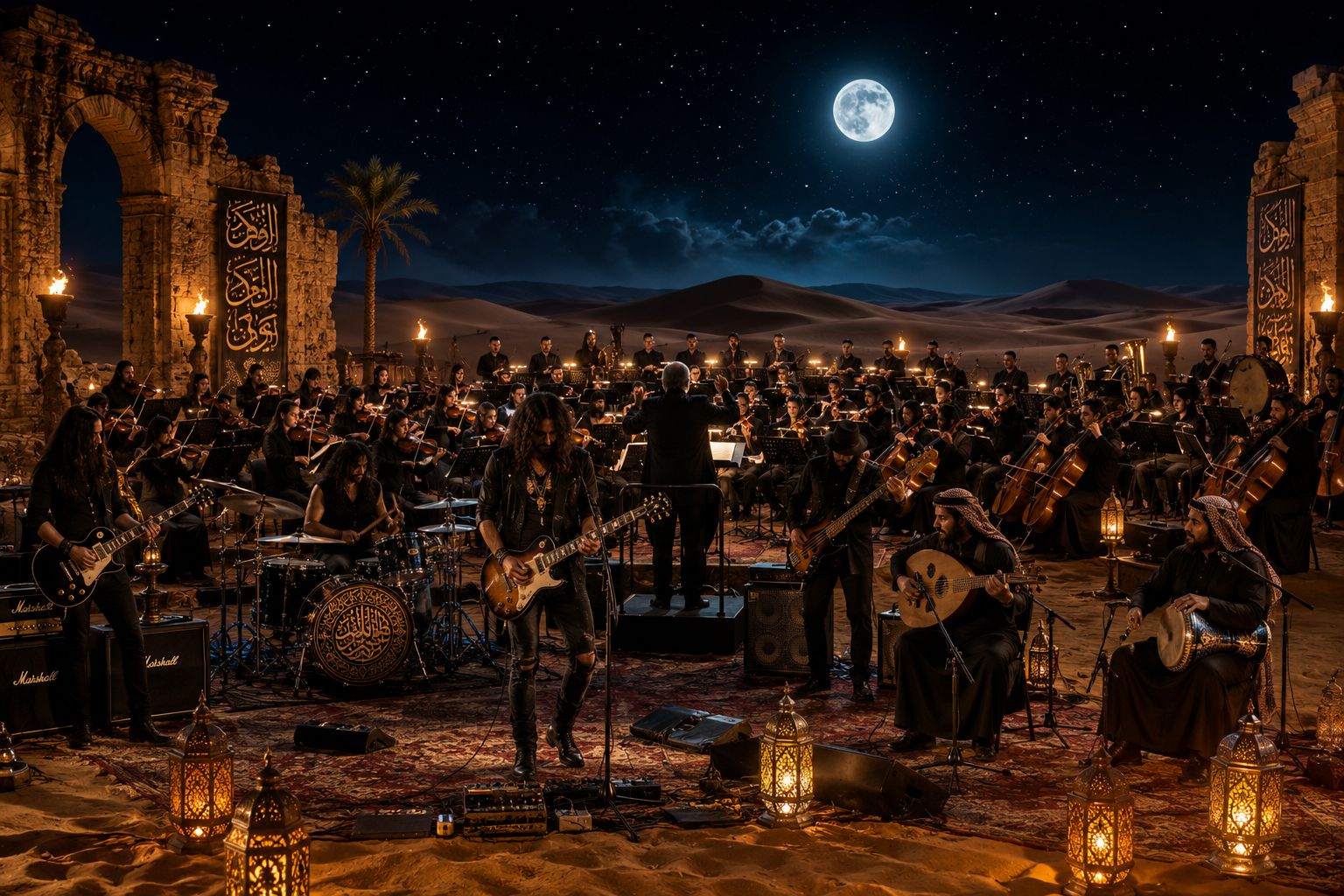 Orchestra in the Desert artwork