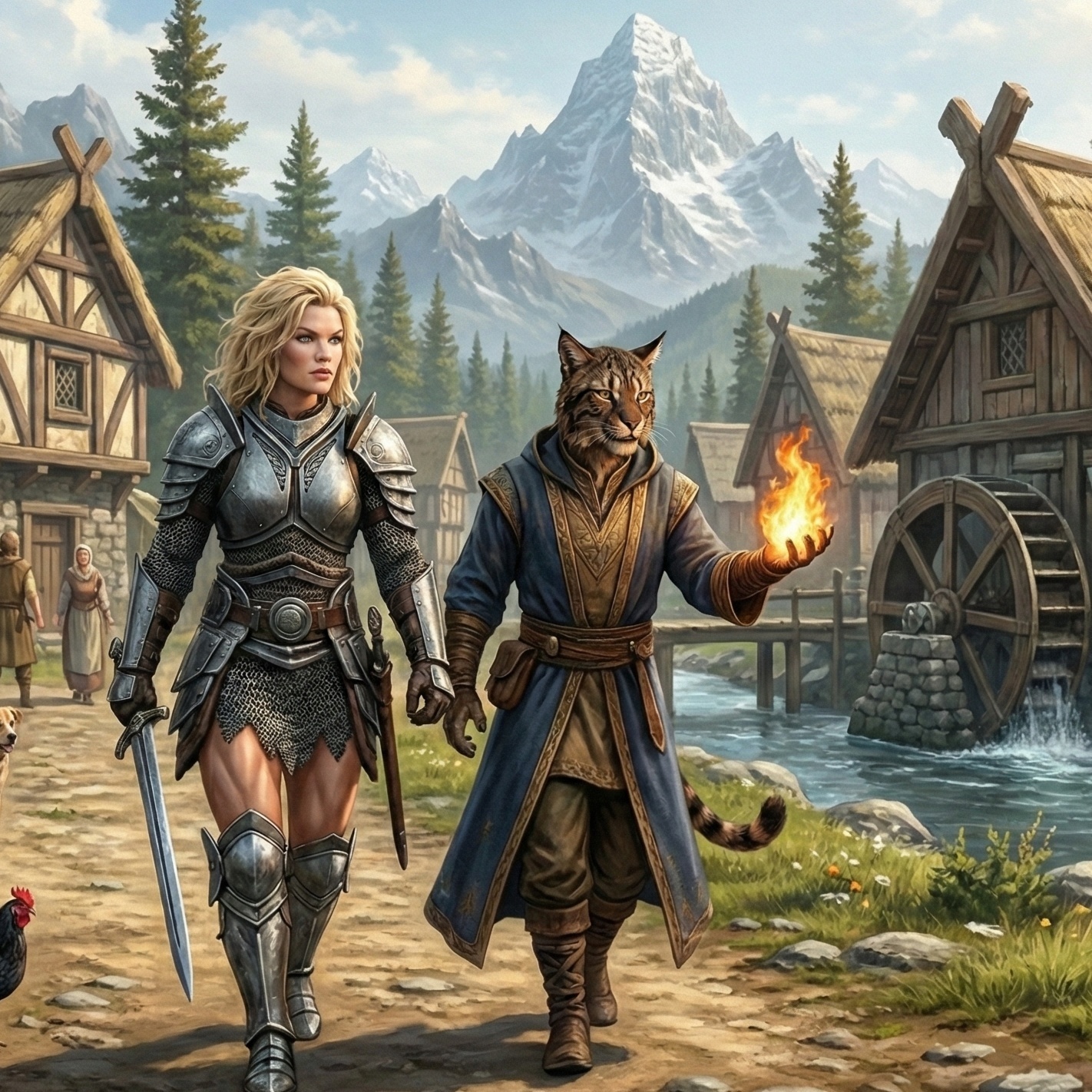 Image for J'Zargo ,the "greatest archmage of Skyrim" and Mjoll, Lioness of Riften 