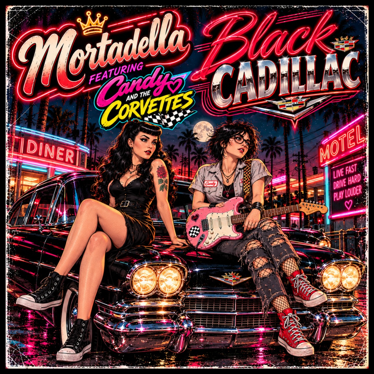 Black Cadillac - Mortadella Feat: Candy & the Corvettes artwork
