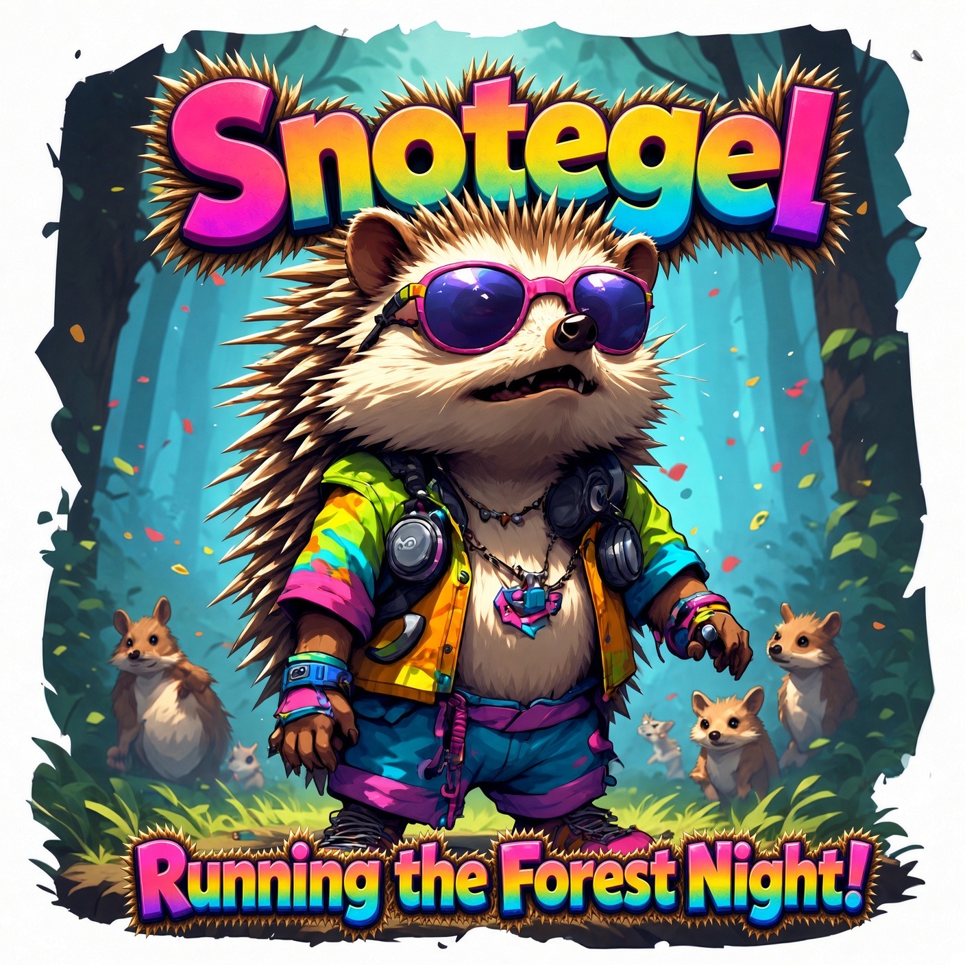 Running the Forest Night artwork