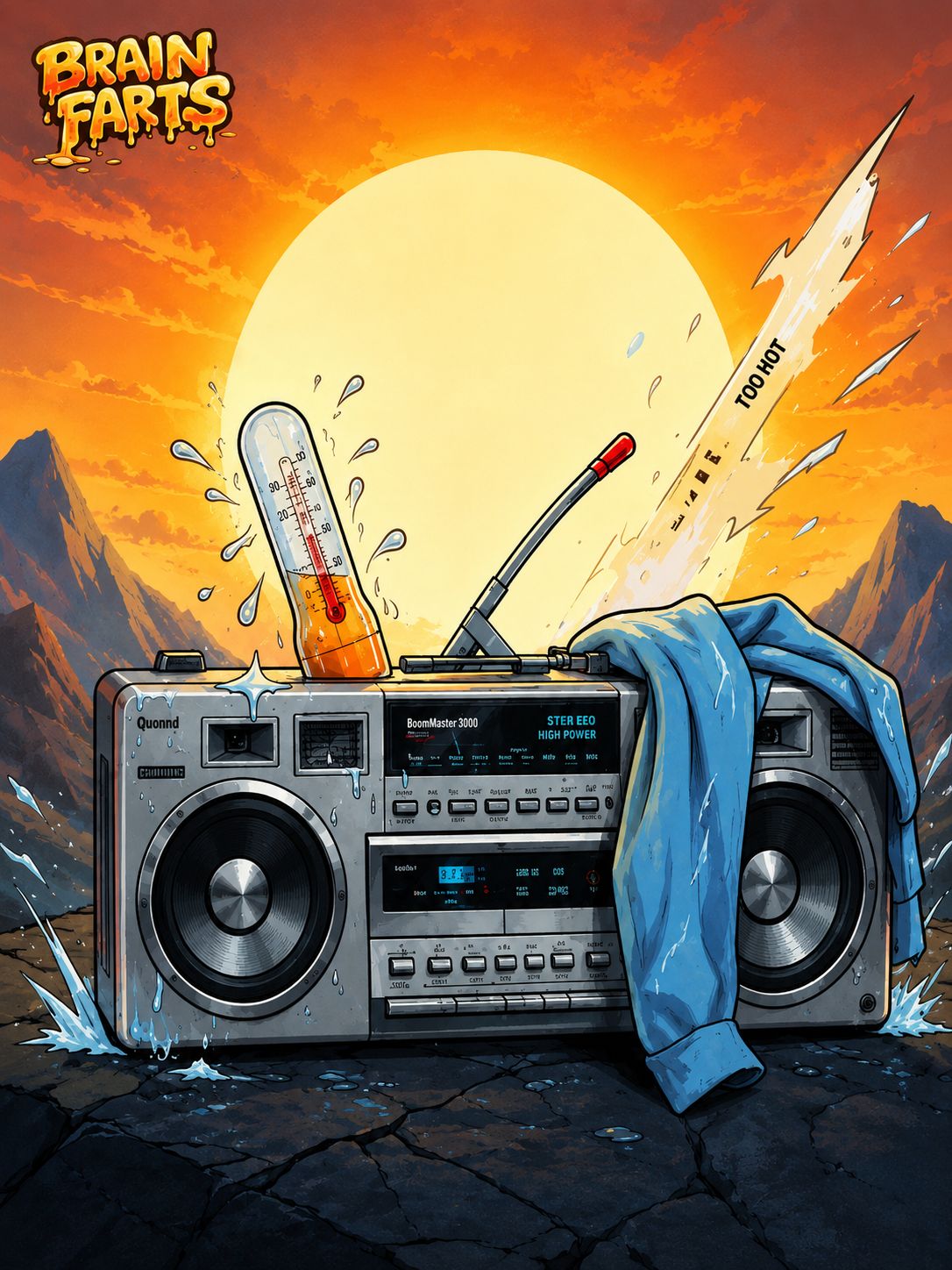 Too hot to function artwork