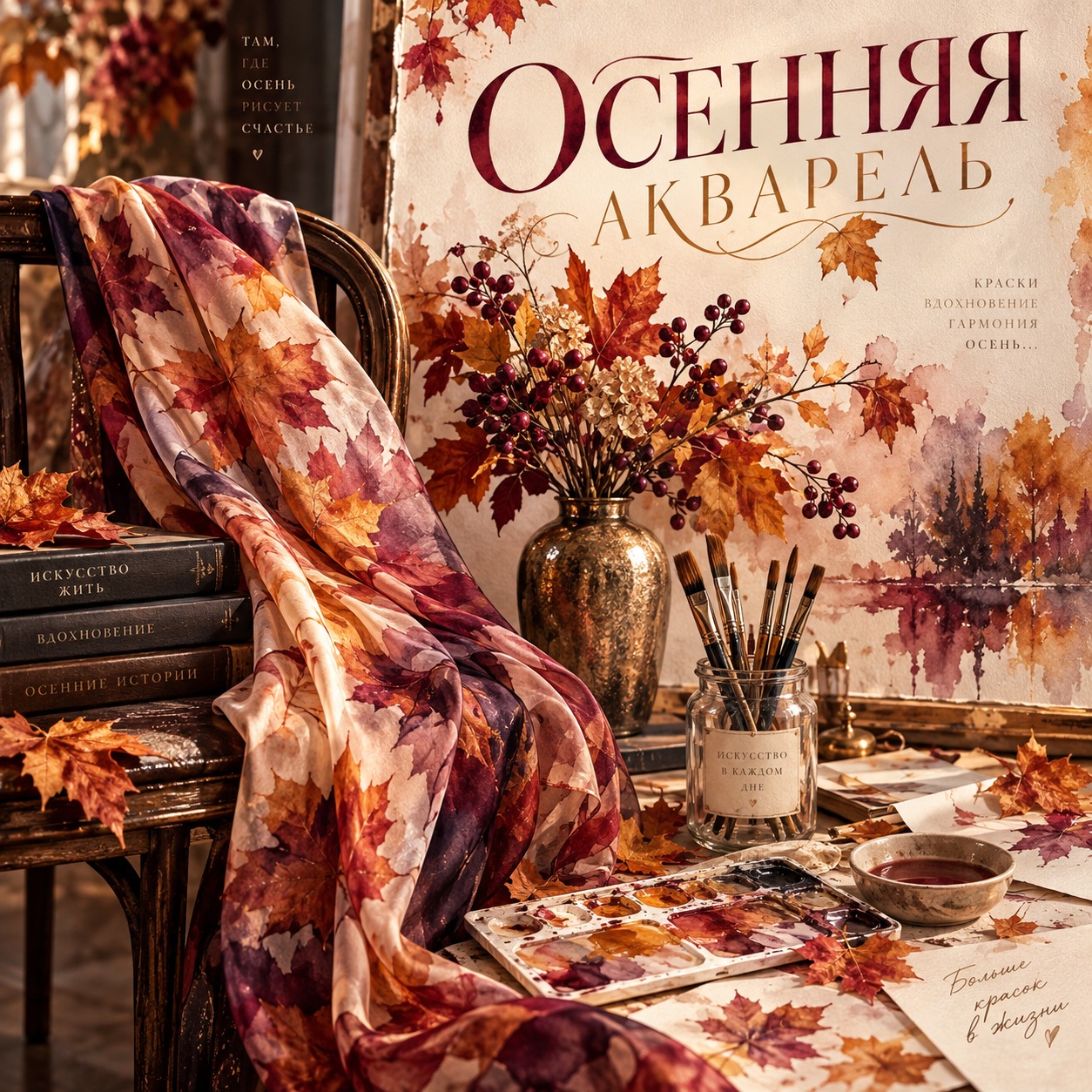 Осенняя акварель artwork