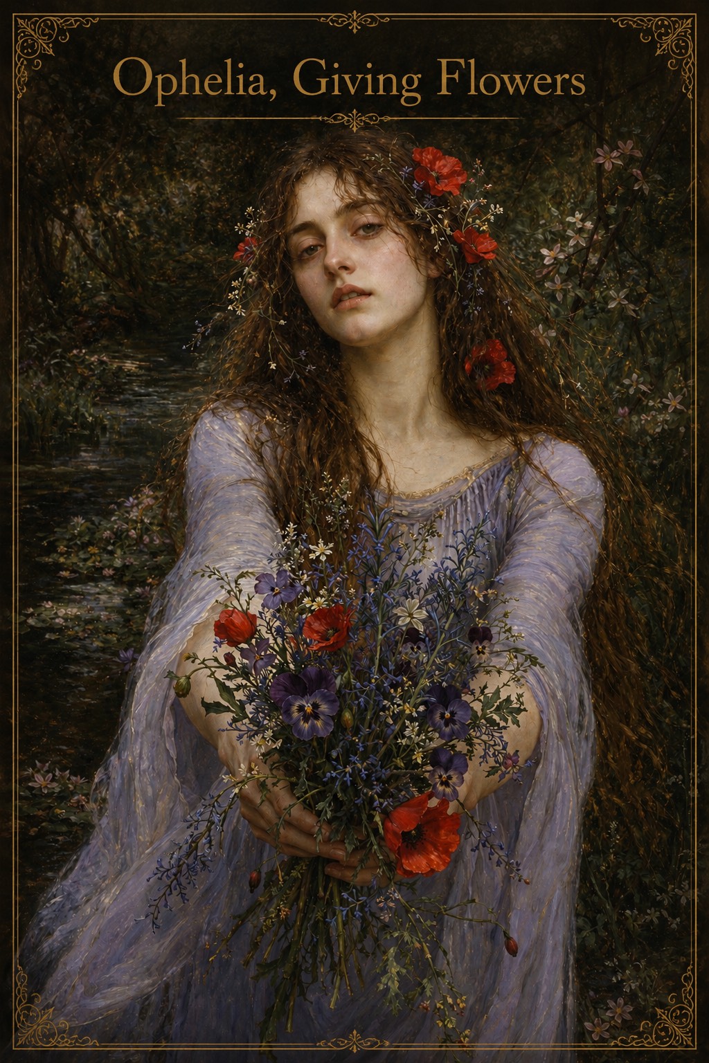 Ophelia, Giving Flowers artwork