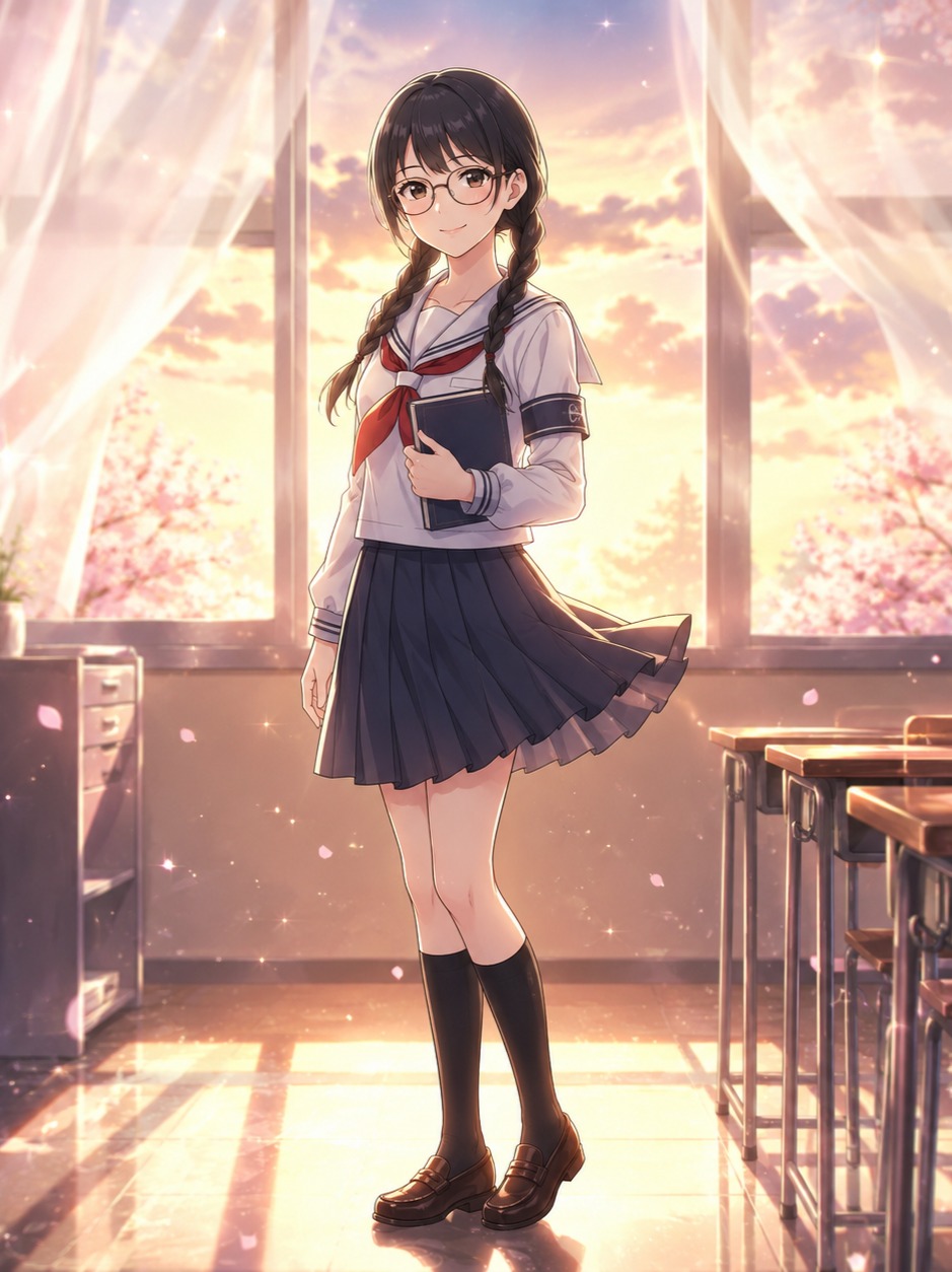 ♪現世には白セーラー服メガネ学級委員長は多分いない ♪ artwork