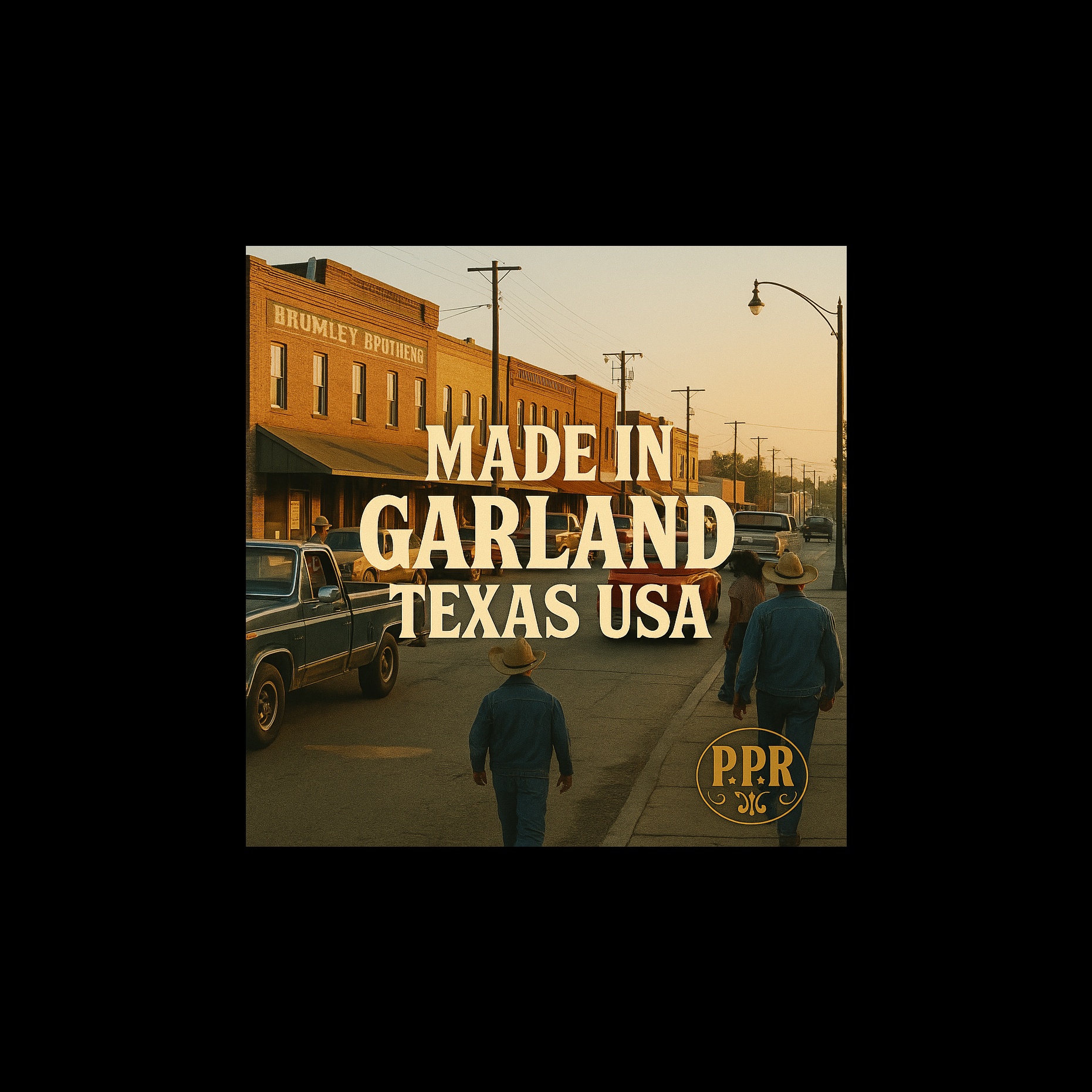 Made in Glarland Texas USA artwork