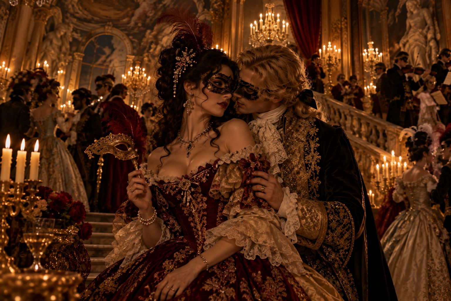The Price of the Mask 🎭🪭🕯️/ Dangerous Liaisons P. Ch. de Laclos artwork