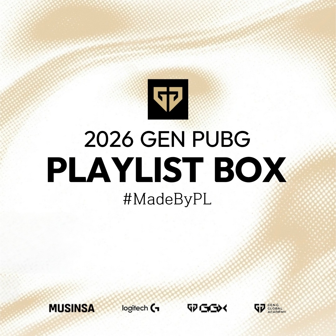 2026 Gen.G PUBG SONG PLAYLIST BOX