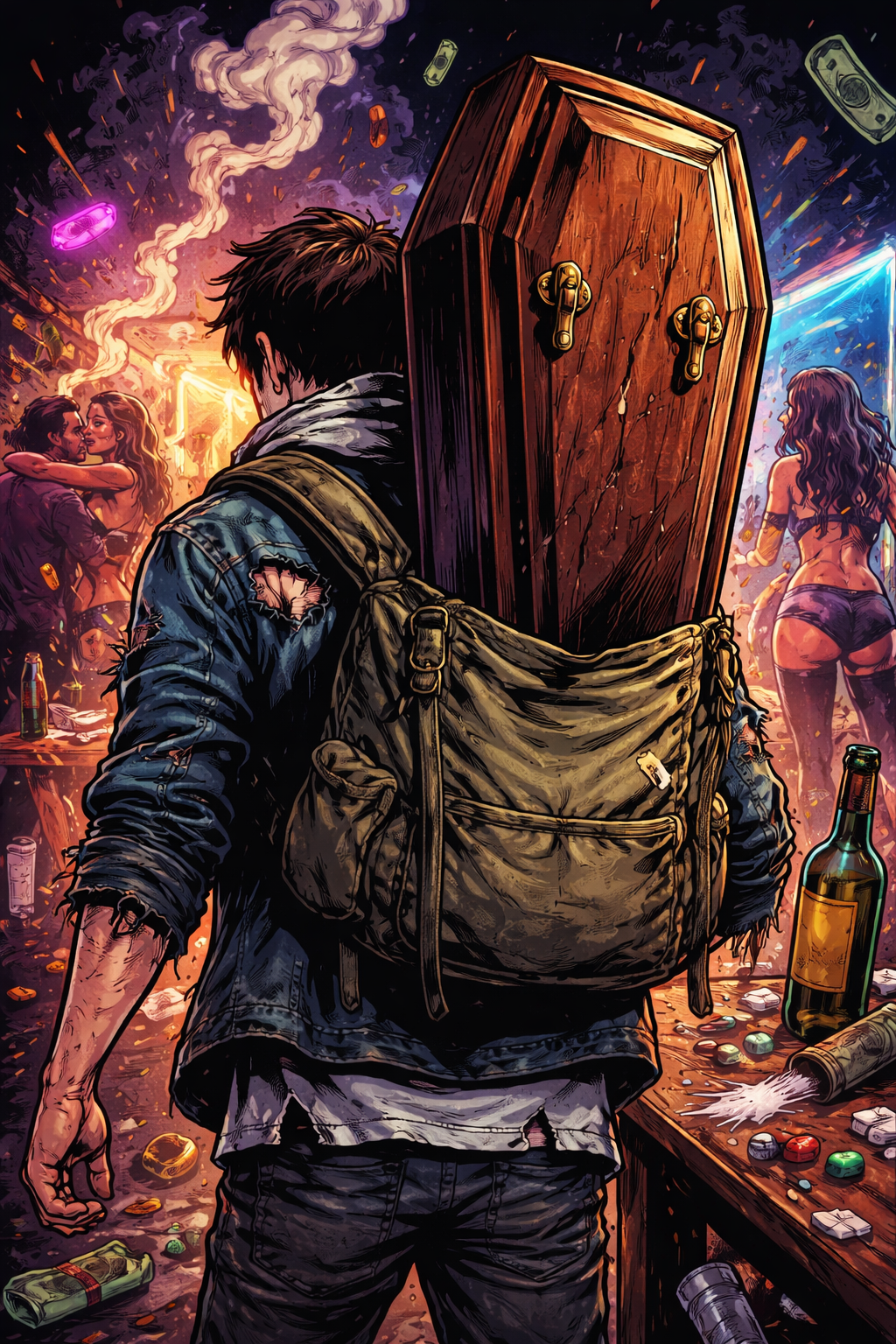 Coffin to go artwork