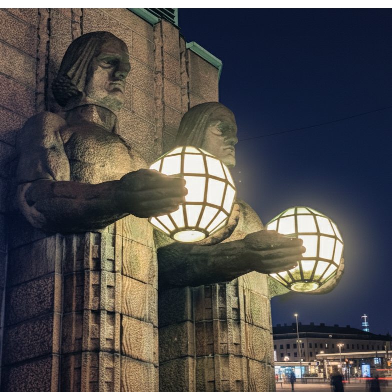 Helsinki at Night artwork
