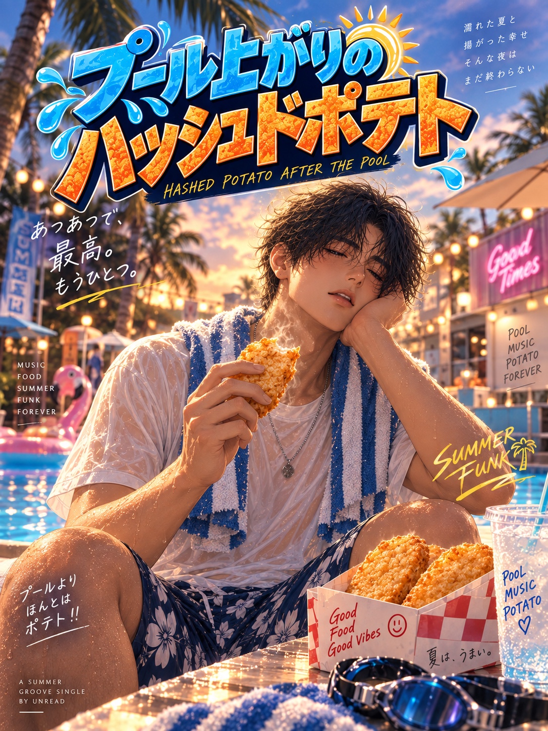 プール上がりのハッシュドポテト artwork