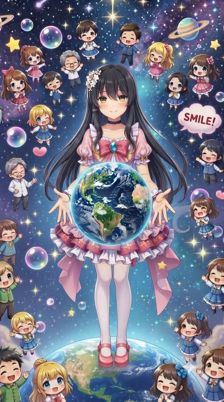 【ネコにゃーシリーズ】♡ P E A C E ♡ 優雅に参りますわ その1（yy電波ですか？コラボ） artwork