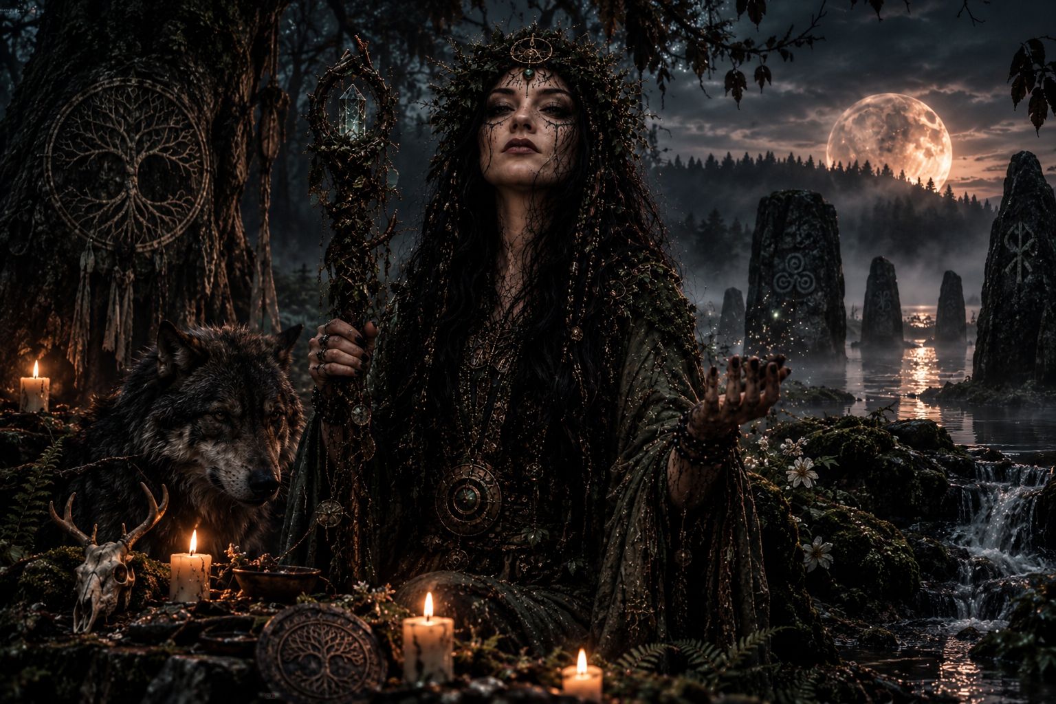 Two Natures, One Witch 🪾🌳 / Glitchie 👽 artwork
