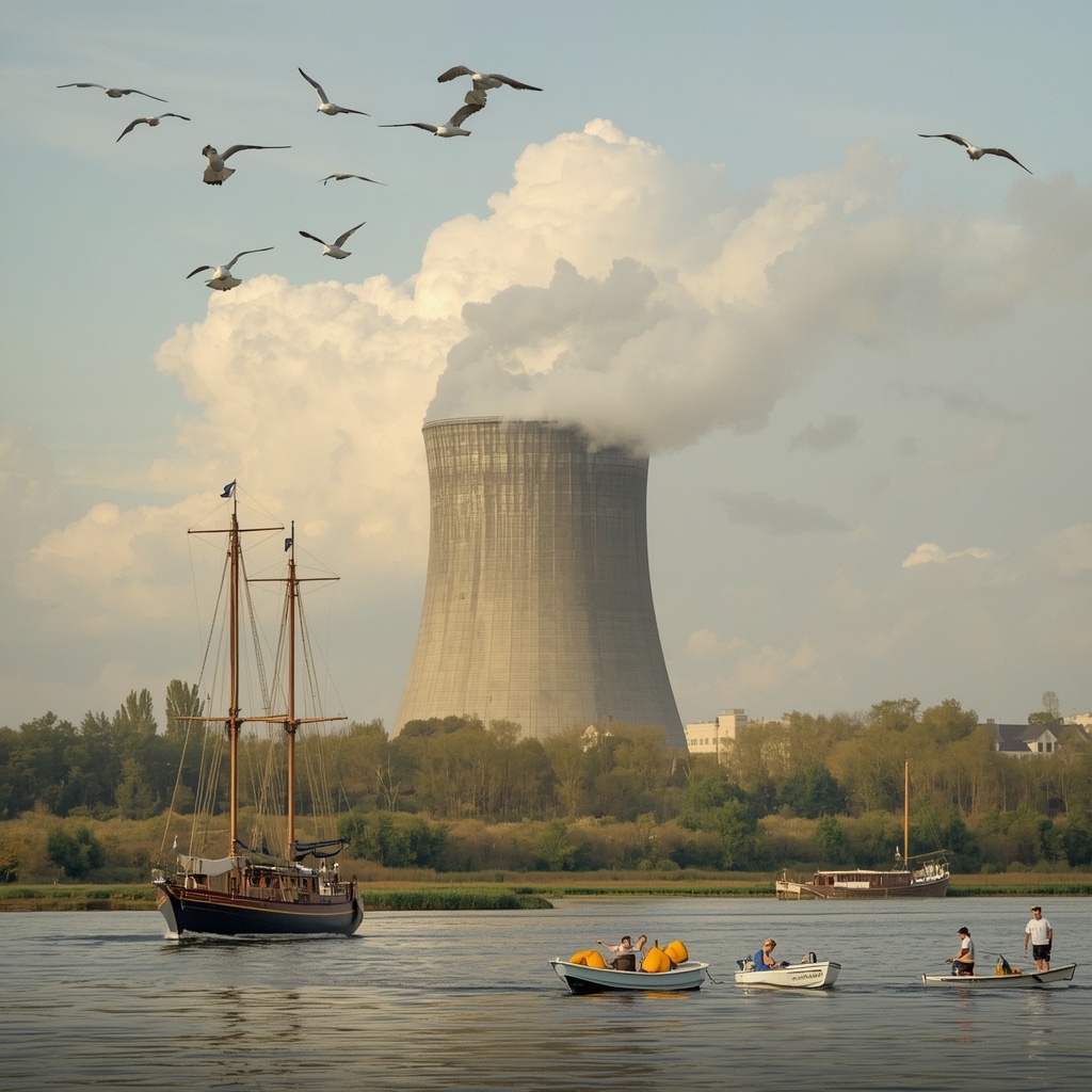 en face de la centrale nucléaire artwork