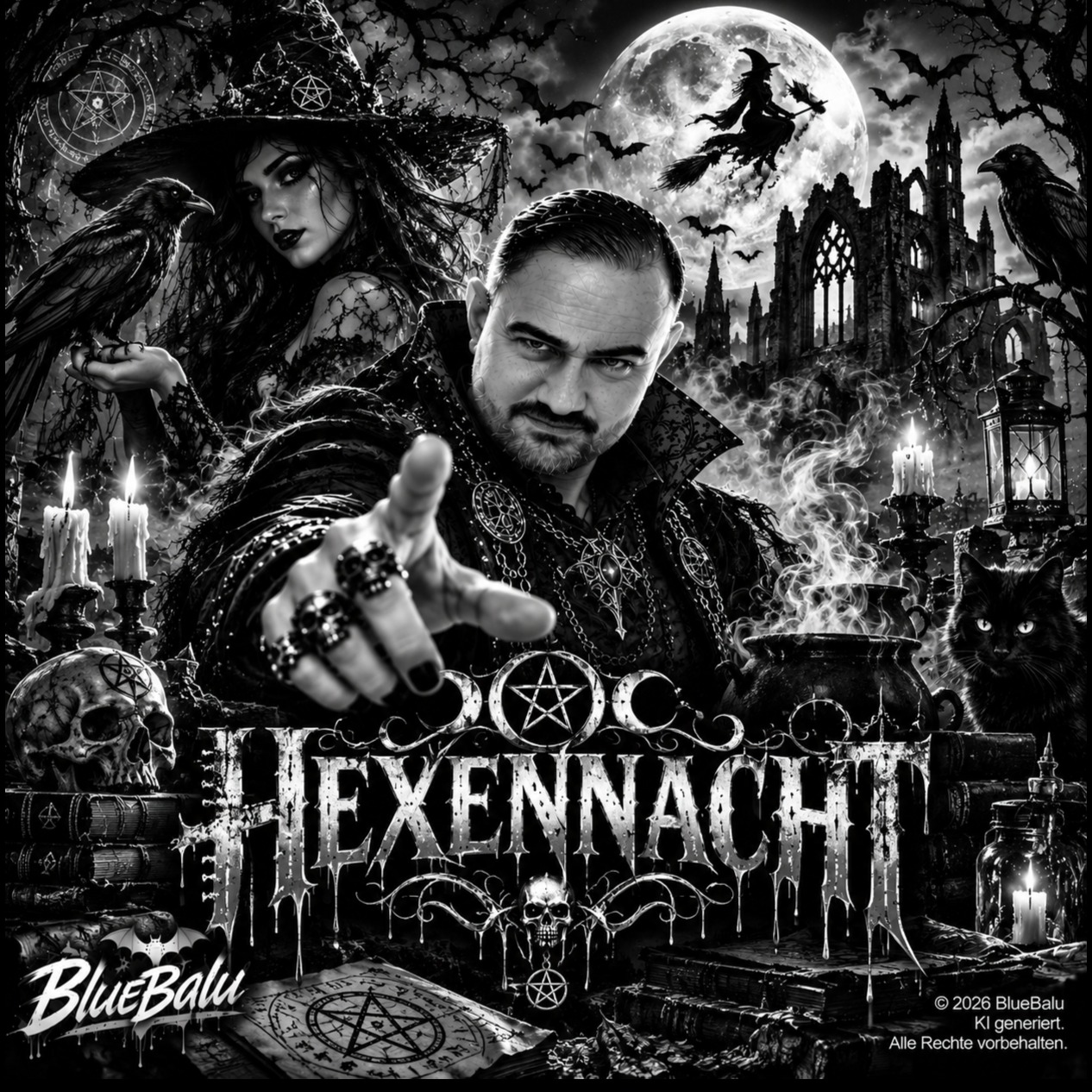 Cover zu Hexennacht – Schwarz und Weiß von Blue Balu