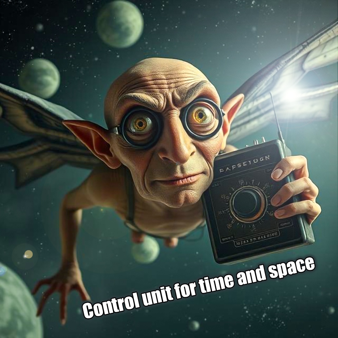Control unit for time and space artwork