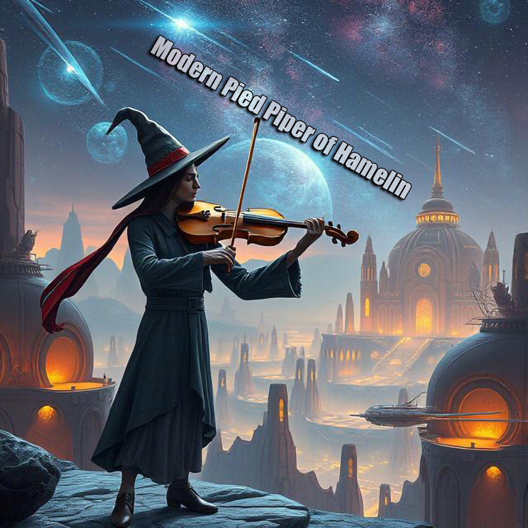 Modern Pied Piper of Hamelin - Instrumental artwork