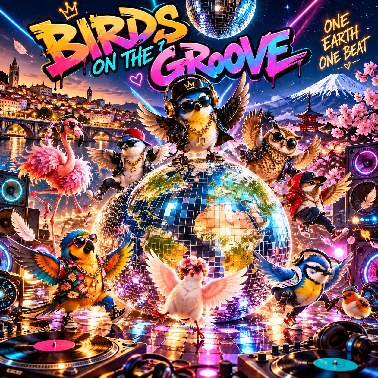 BIRDS ON THE GROOVE 🐦🪩🌍 artwork