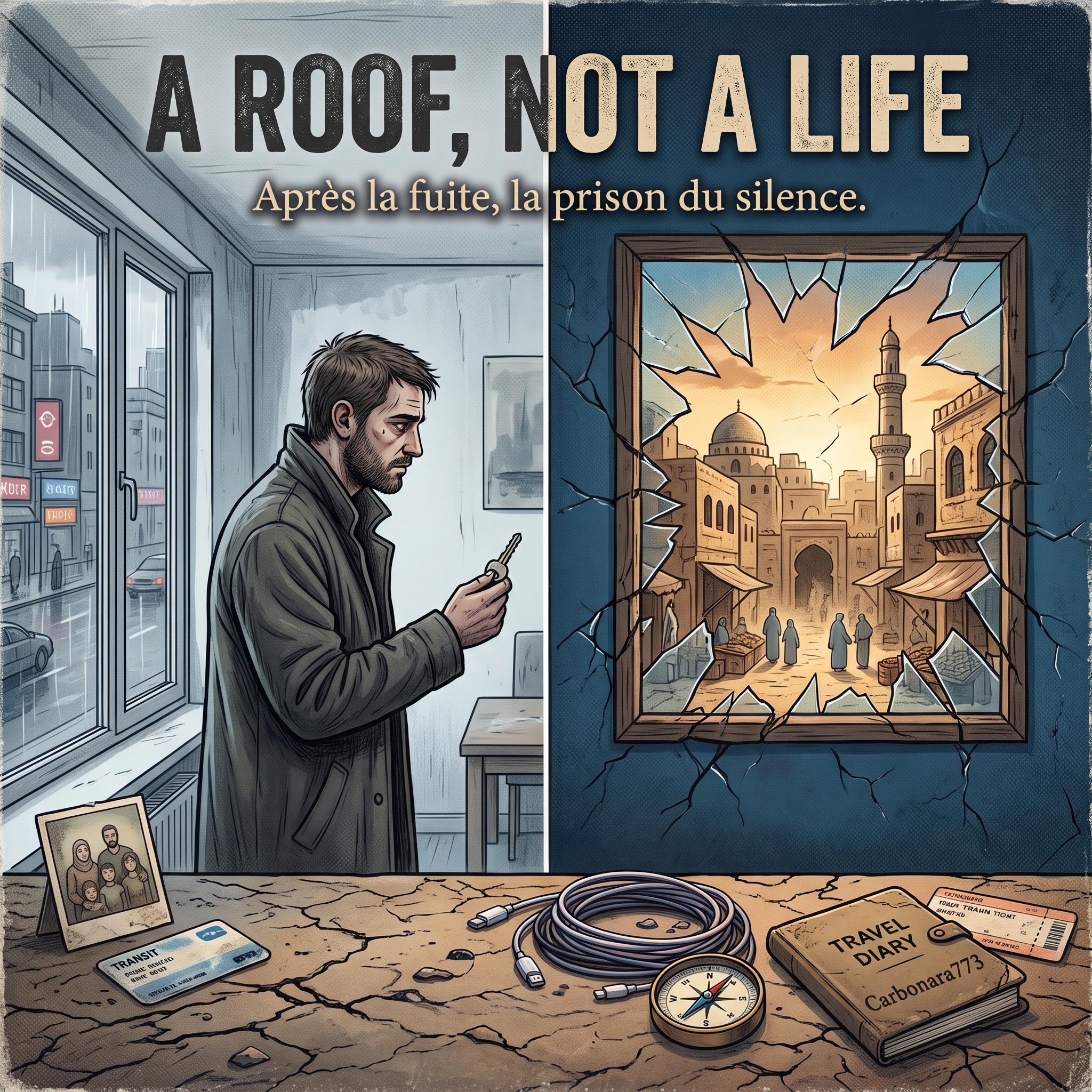 A Roof, Not a Life artwork