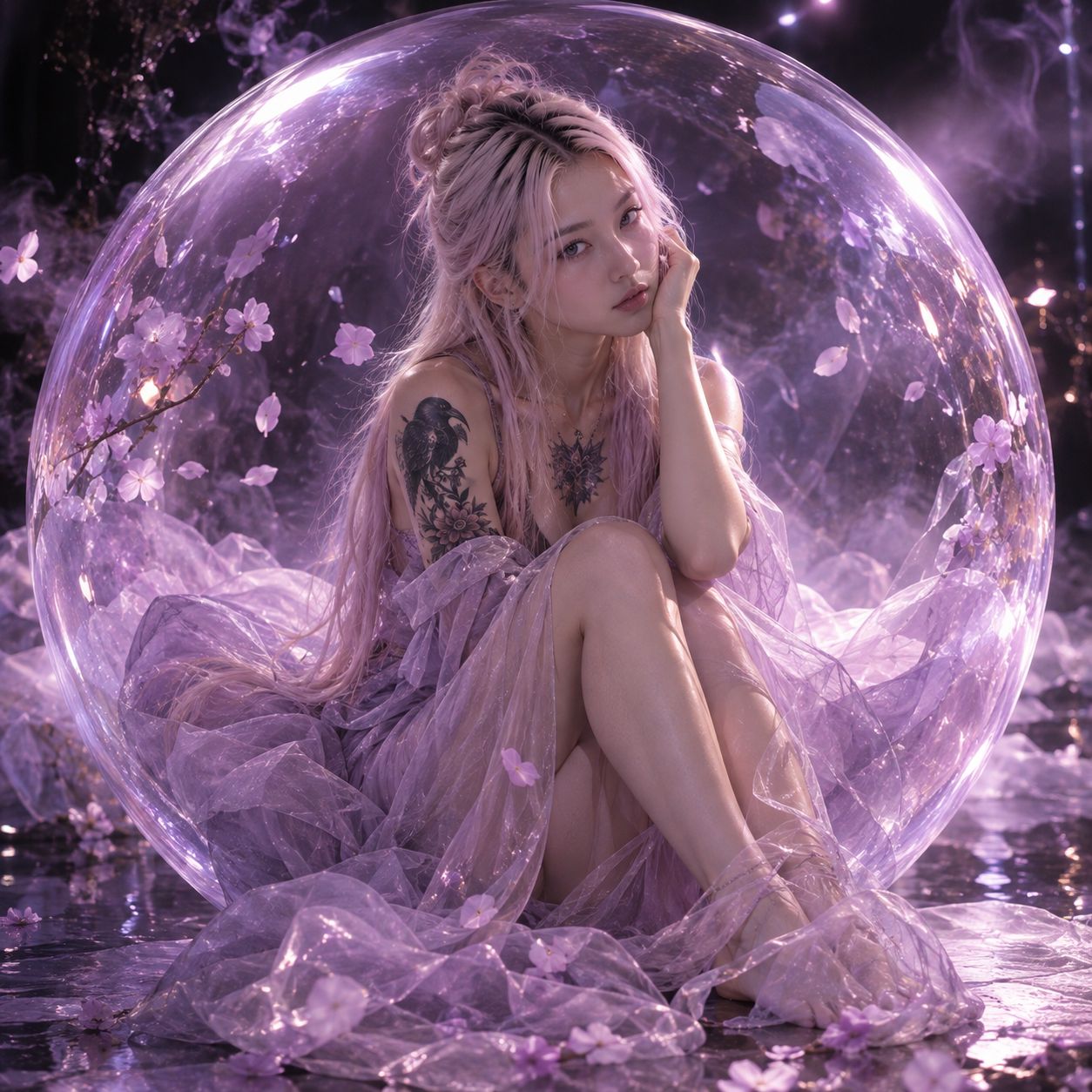 Sphere Lavender purple artwork