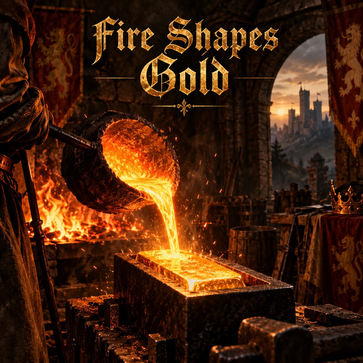 A.I.S.C - Fire Shapes Gold (Deep House Remix) artwork