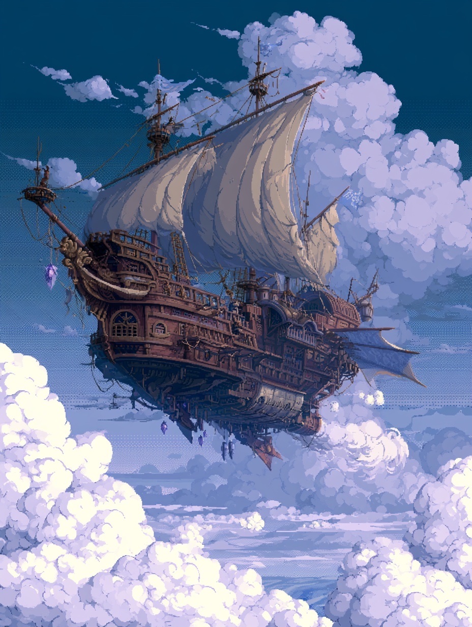 Boarding the Airship (8bit BGM) artwork