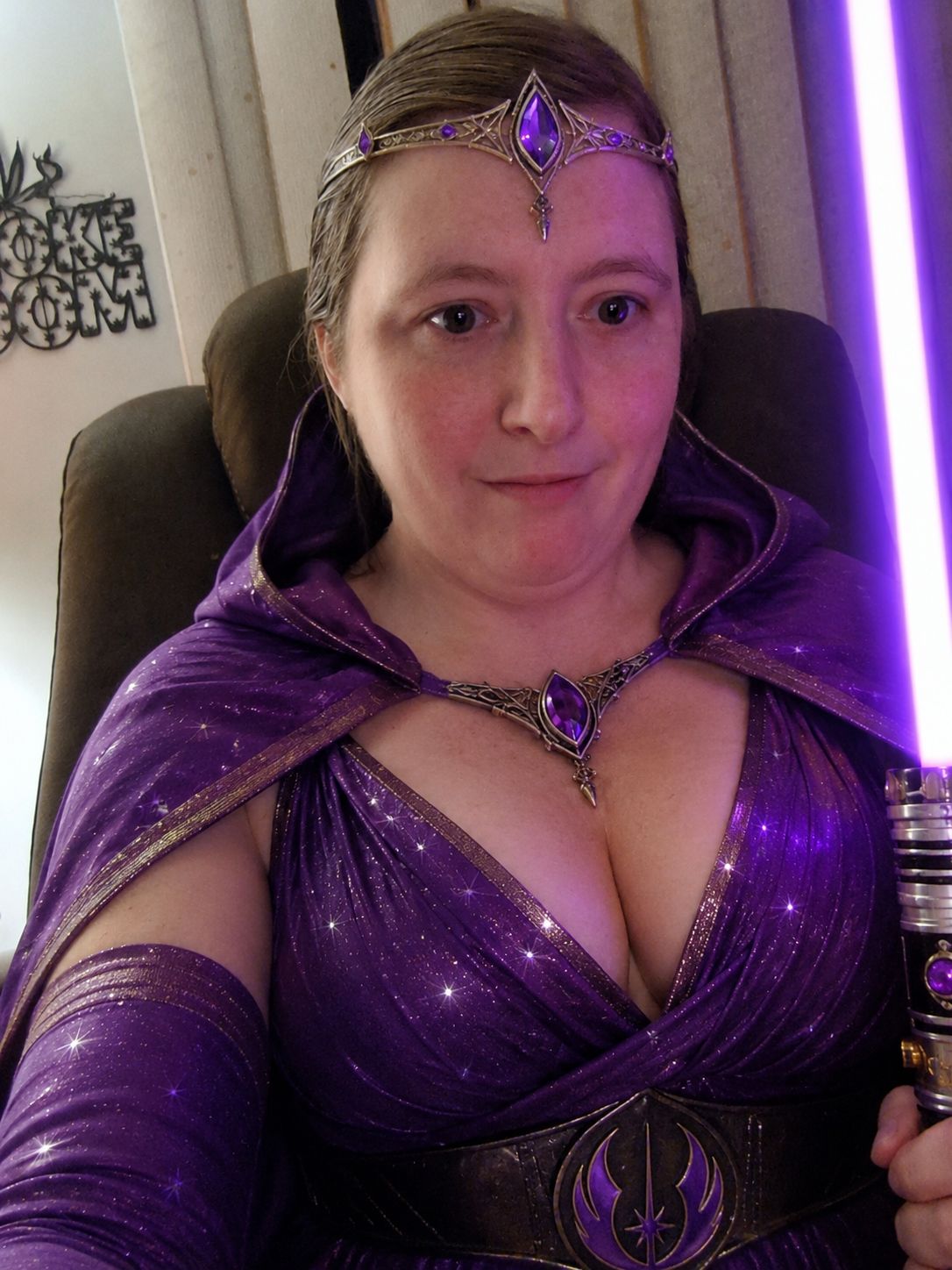 My Sexy Purple Jedi Queen 143🧡💜❤️👑🥰😍😚😋 artwork