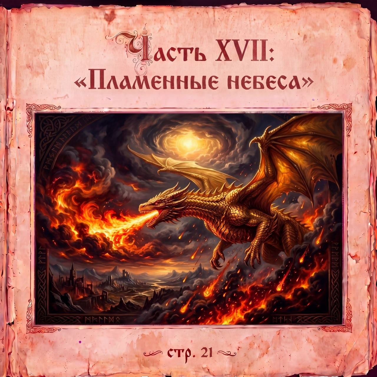 Часть XVII : «Пламенные небеса» artwork