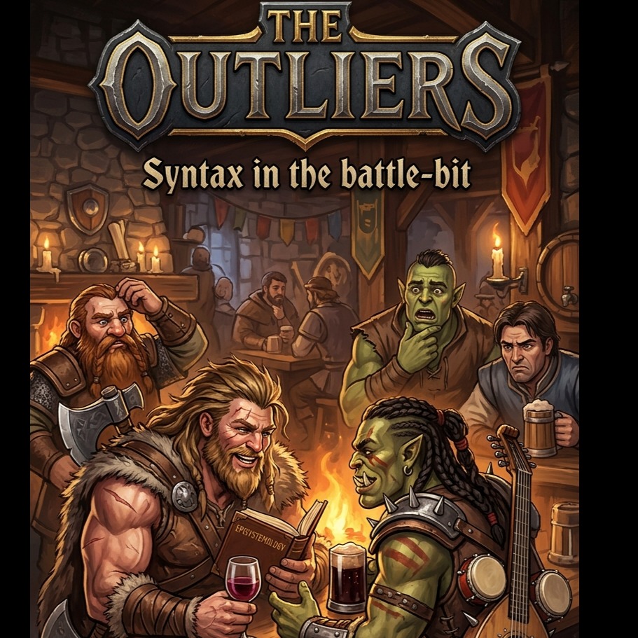 The outliers - Syntax in the battle-pit (Krog & Korg) artwork