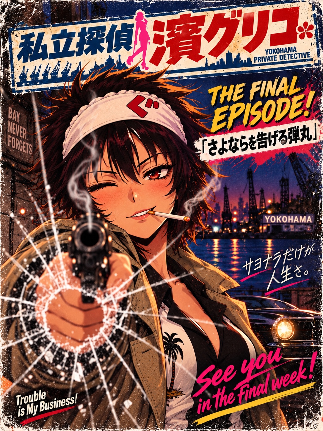 私立探偵 濱グリコ「最終回予告」さよならを告げる弾丸 artwork